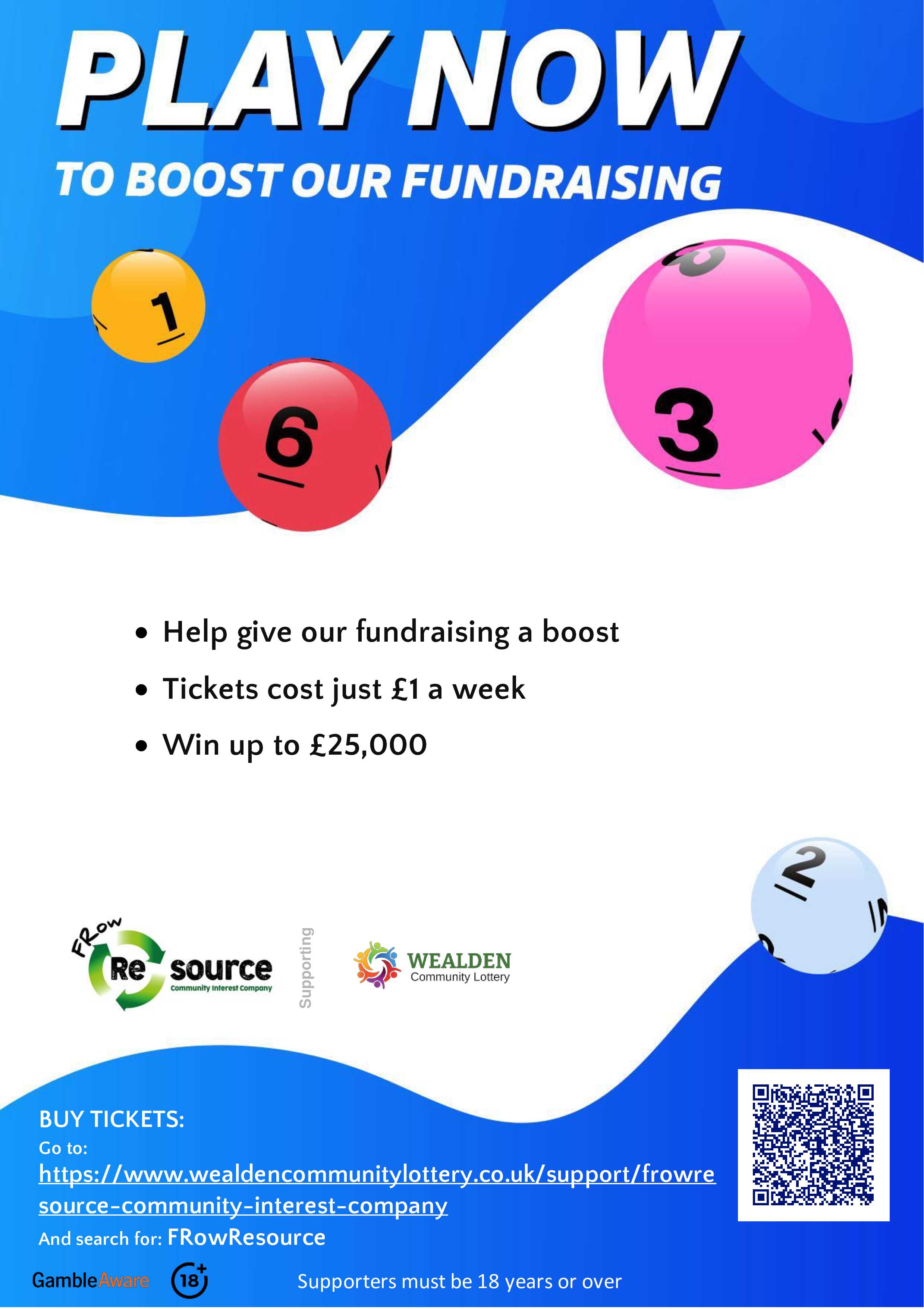 Frow Resource is now supported by the Wealden Lottery